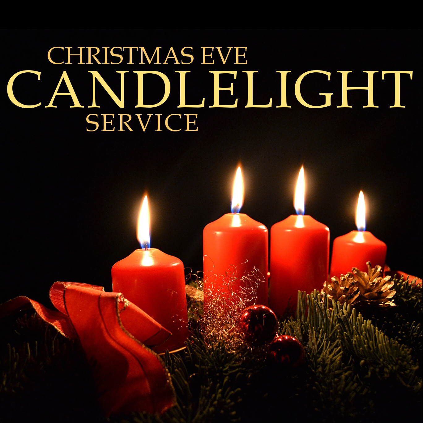 You are invited to outdoor candlelight Christmas Eve service at New